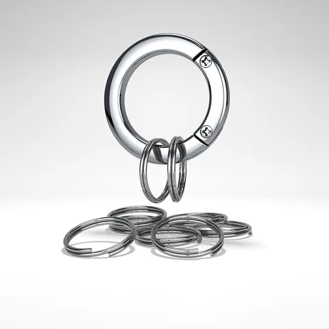 QOONG 2 предмета, высокое качество, металлический брелок для ключей для автомобиля Chaveiro инновационные цепочки кольца для ключей держатель Съемный брелок аксессуары Q21