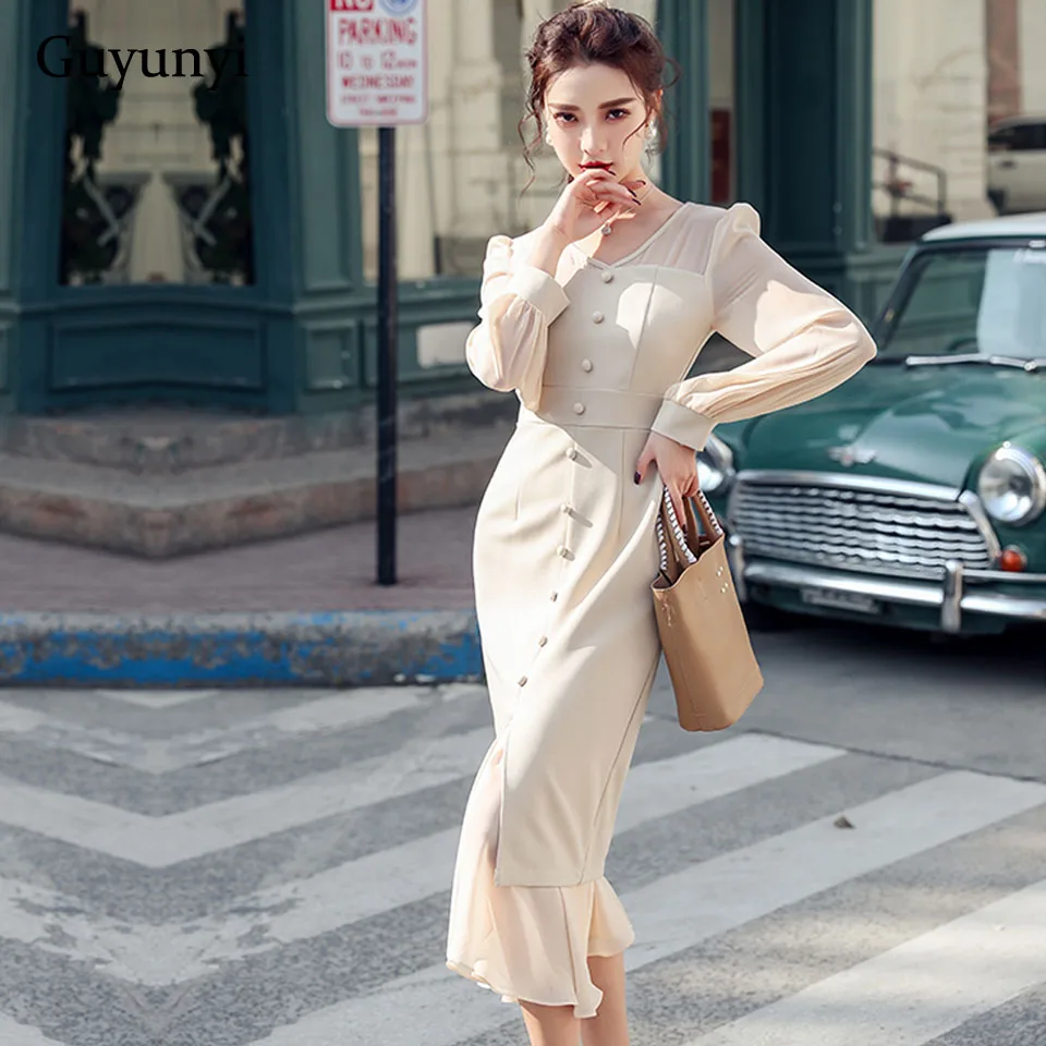 Элегантный тонкий деловая модельная одежда 2021 Весна лоскутным шитьем из шифона