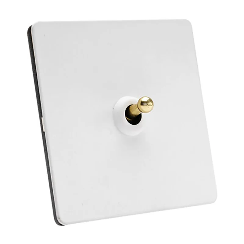 

86 type home improvement switch white retro stainless steel paint panel switch