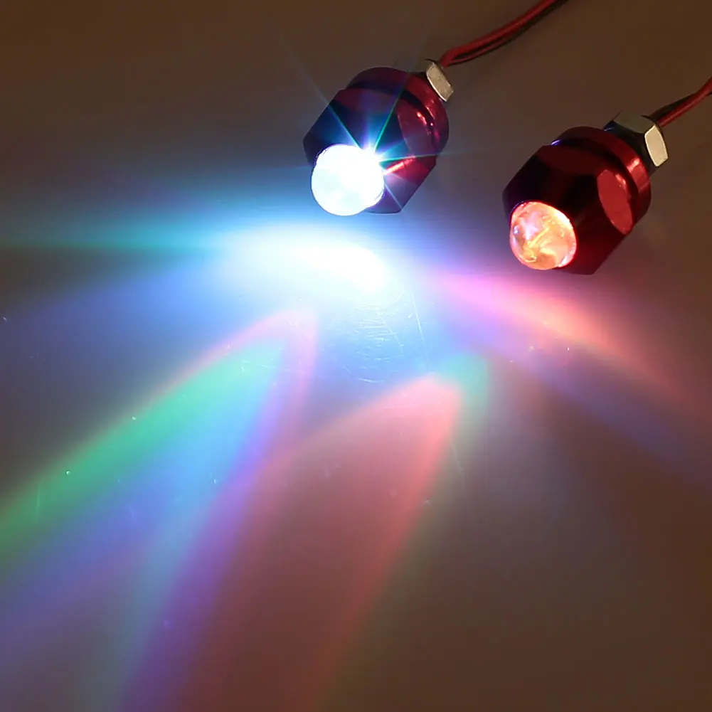 

Durable 2pcs License Plate Super Bright License Plate Lamp Signal Lamp Motorbike Colorful Bulb Warning Lamp Motorcycles