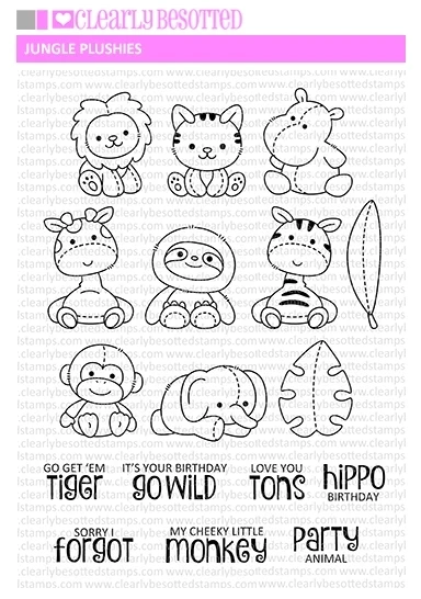 Лев Кот Бегемот металлический Трафаретный вырубной штамп и прозрачные наклейки