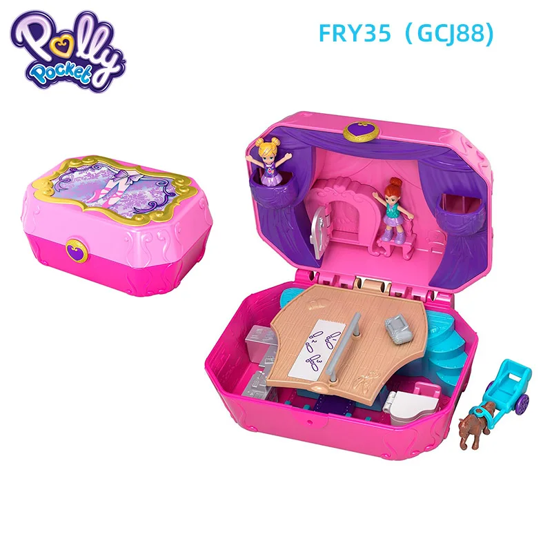 Mattel Polly карманная кукла скрытый мир мини-сцена для девочек, домашние игрушки для детей, Русалочка, детские игрушки, куклы для новорожденных