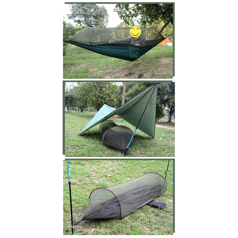 

Hammock Camping with Mosquito Net for Indoor Outdoor Hiking Travel