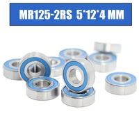mr125rs bearing 10pcs 5x12x4 mm abec 3 hobby electric rc car truck mr125 rs 2rs ball bearings mr125 2rs blue sealed