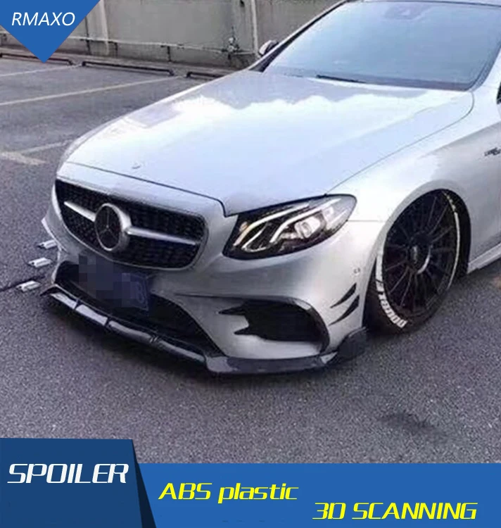 Спойлер для корпуса W213 2016 2018 Mercedes Benz E Class ABS задний спойлер передний бампер