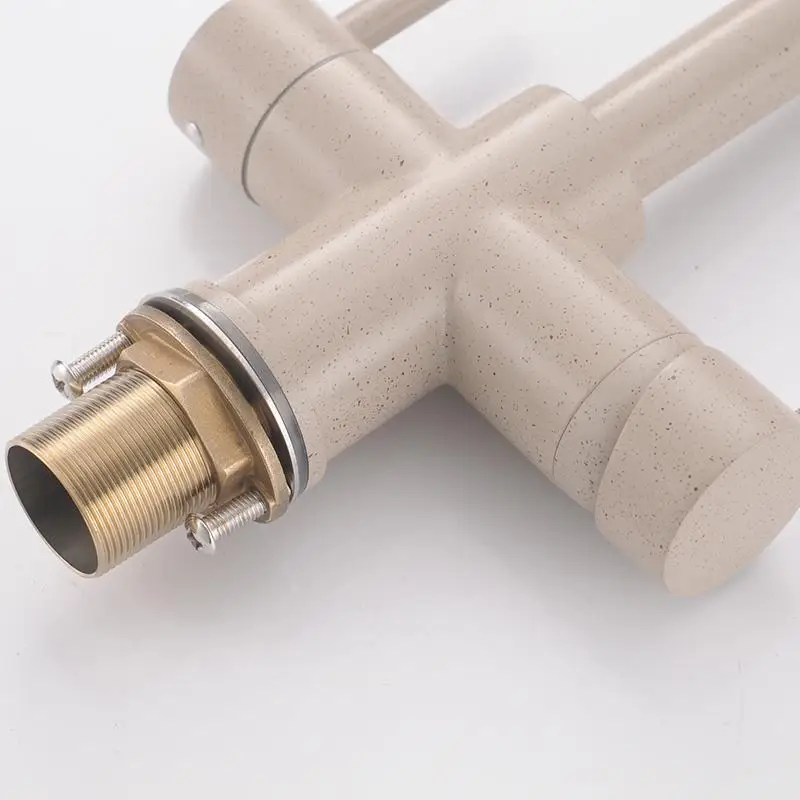 Кухонный смеситель для питьевой воды простой и чистый кран с двойной ручкой