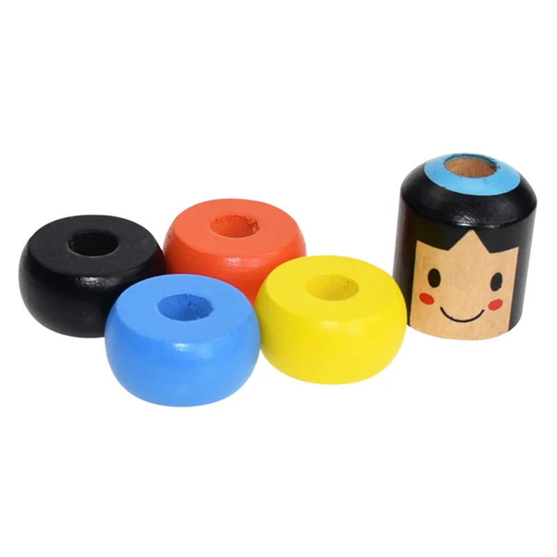 1 Набор Небьющийся деревянный человек Дарума волшебная игрушка фокусы