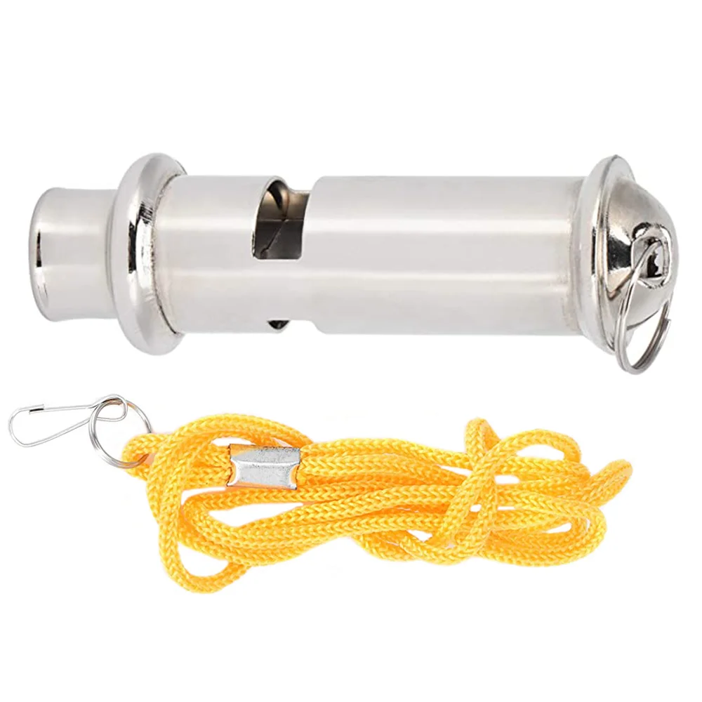 

3pcs Stainless Steel Whistle Birld Whistle Emergency Whistle (Silver, Yellow)