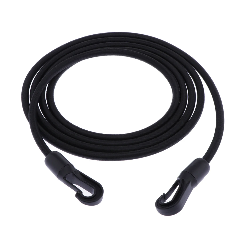 

8mm Elastic Fixed Bungee Cord With Carabiner Hook Heavy Duty Bungie Strap