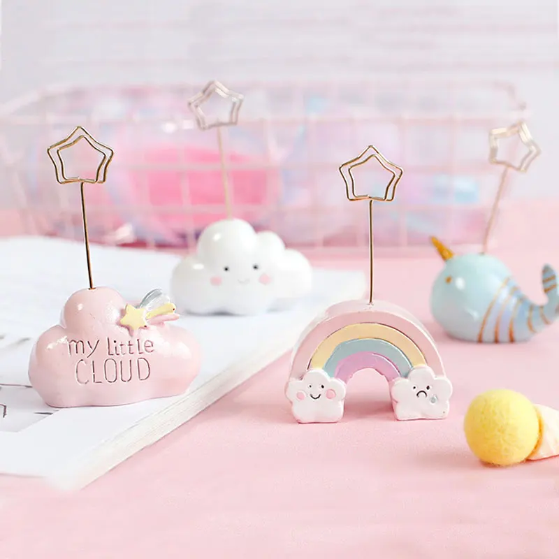 Coloffice Kawaii подставка для карт на рабочем столе зажим заметок креативный милый