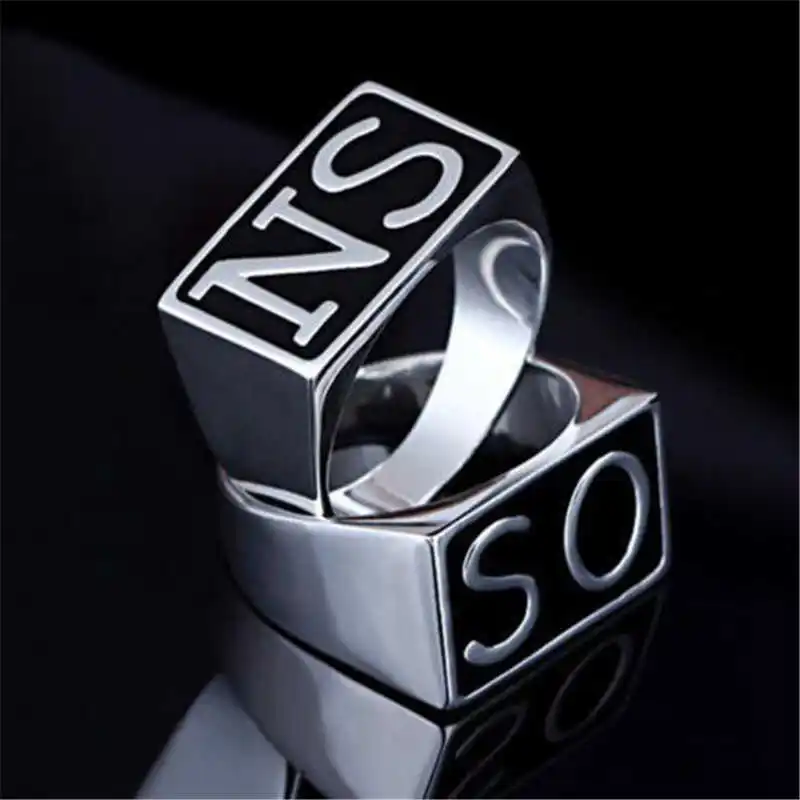 

2 pcs Sons of Anarchy TV SOA Cosplay SONS Rings SO NS Silver Golden Mayans MC Steampunk Rock Punk Rings Men Cosplay Props