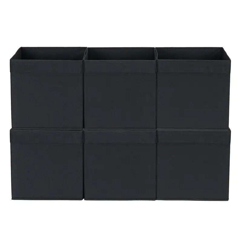 Cubo de tela plegable para tirar de los labios (juego de 6)-0