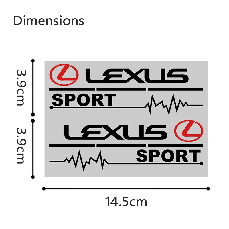 2 шт. декоративные наклейки для LEXUS CT200h ES LS IS RX UX NX LX GX | Автомобили и мотоциклы