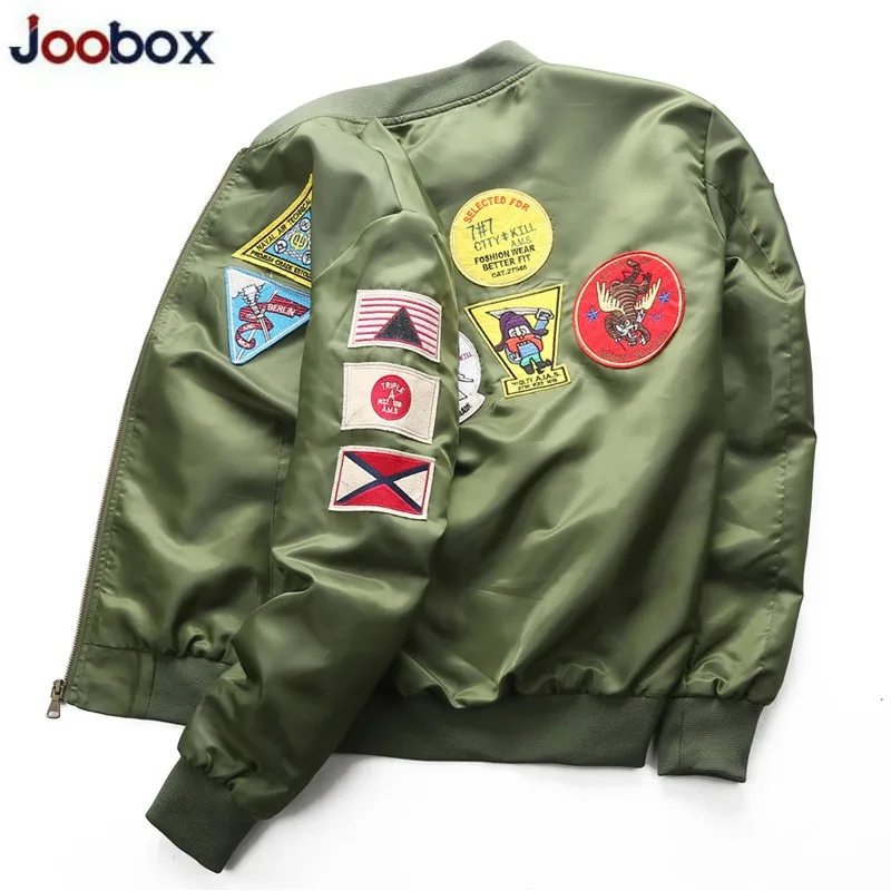 Модная мужская куртка пилота с нашивкой 4XL в военном стиле пилот бомбер chaquetas hombre