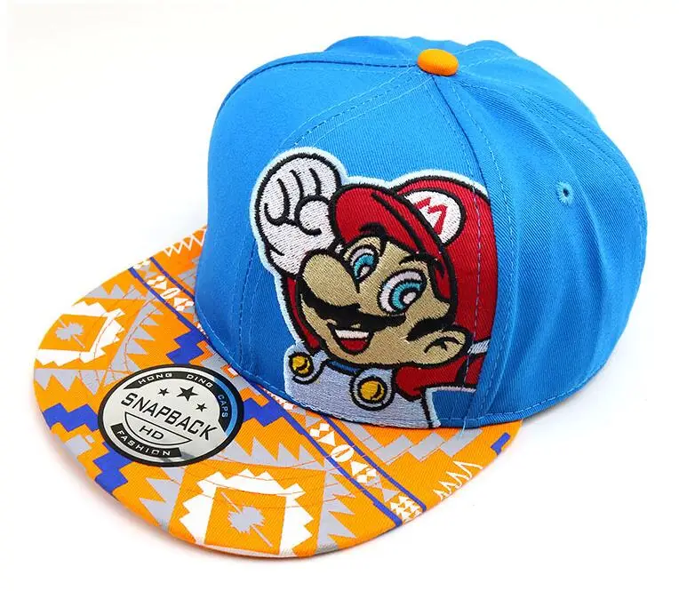 Новинка 1 шт. Модная красная Кепка с рисунком Супер Марио Повседневная для