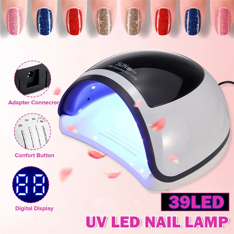 Светодиодсветодиодный лампа для ногтей 96 Вт фототерапии SUN H3 Plus УФ светодиодный