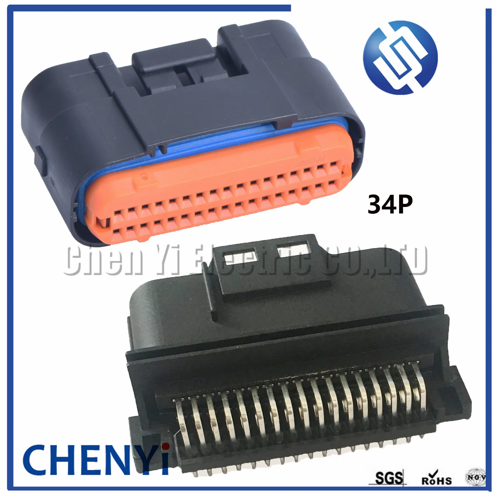 

34 pin Waterproof connectors auto ECU electronic control unit automotive computer control system plug MX23A34XF1 MX23A34SF1