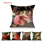 Картина маслом прерафаэлита, красивая молодая девушка, британский художник, Джон, Уильям, Водный дом, диван, подушка, чехол, льняная Обложка