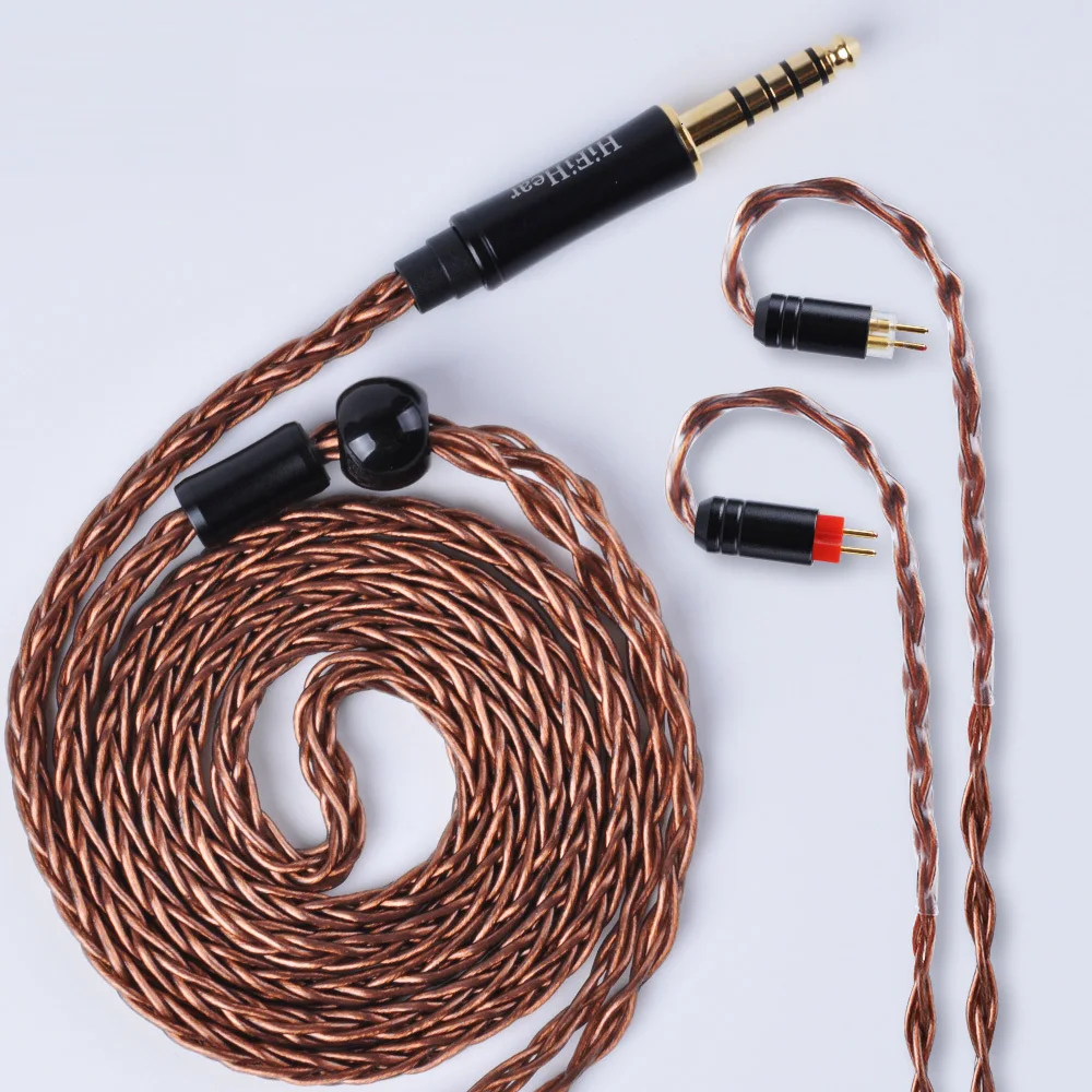AK HiFiHear 8 Core посеребренный Модернизированный кабель 2,5/3,5 мм сбалансированный кабель с MMCX/2pin разъем для ZS10 Pro TRN X6