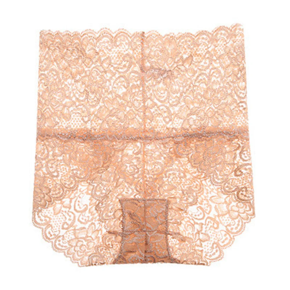 

Lace Briefs High Waist Buttocks Lifting Tummy Control Cotton Crotch Women Underwear Panties A66