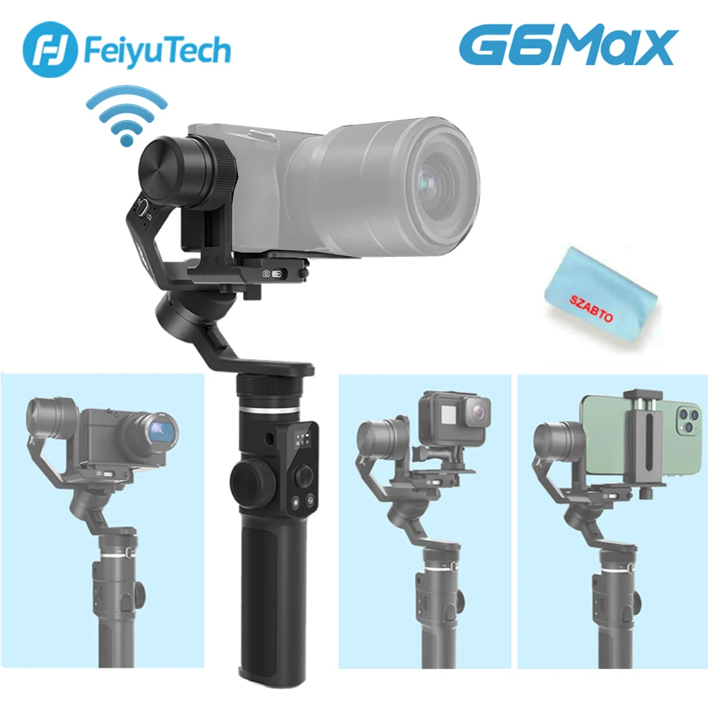 FeiyuTech G6 Max 3 осевой переносной карданный Стабилизатор Для беззеркальных Камера