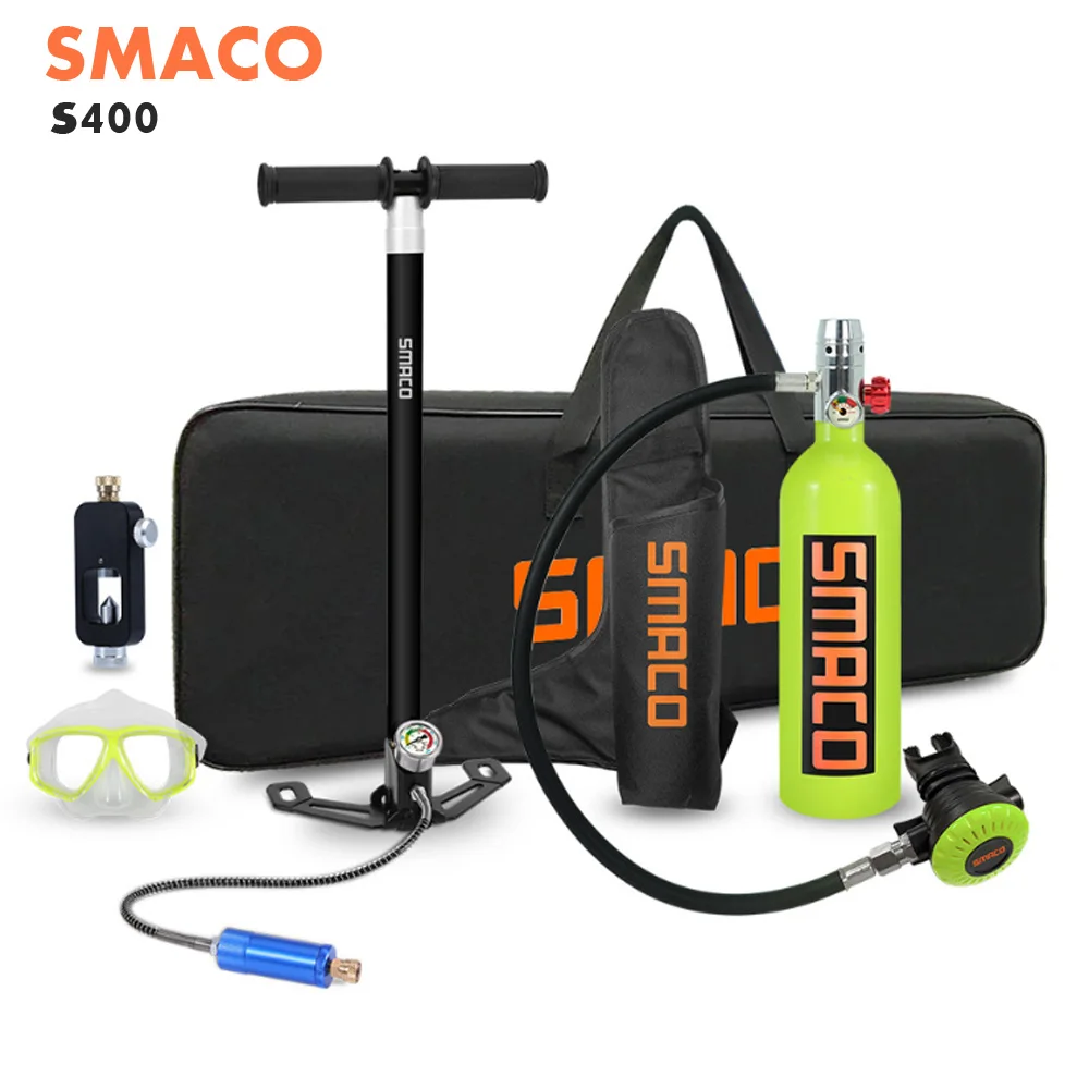 

2020 NEW SMACO Diving Equipment Mini Scuba Diving Cylinder Scuba Oxygen Tank S400 Diving tank Snorkeling Plongee Scuba Tank 1L