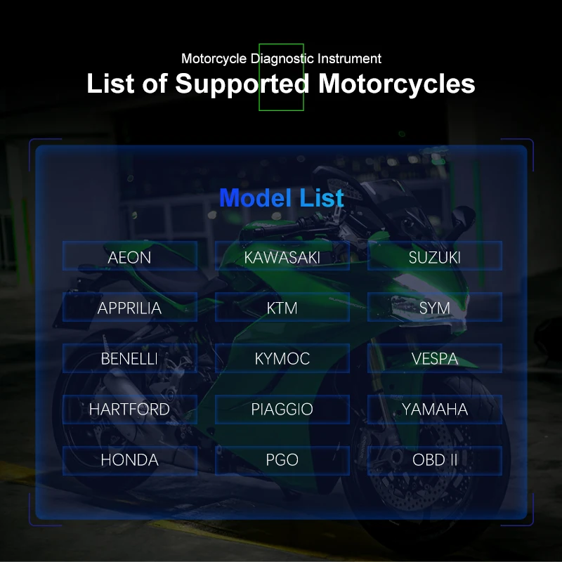 JDiag M100 диагностический инструмент для мотоцикла 12 В батарея тестер двойная