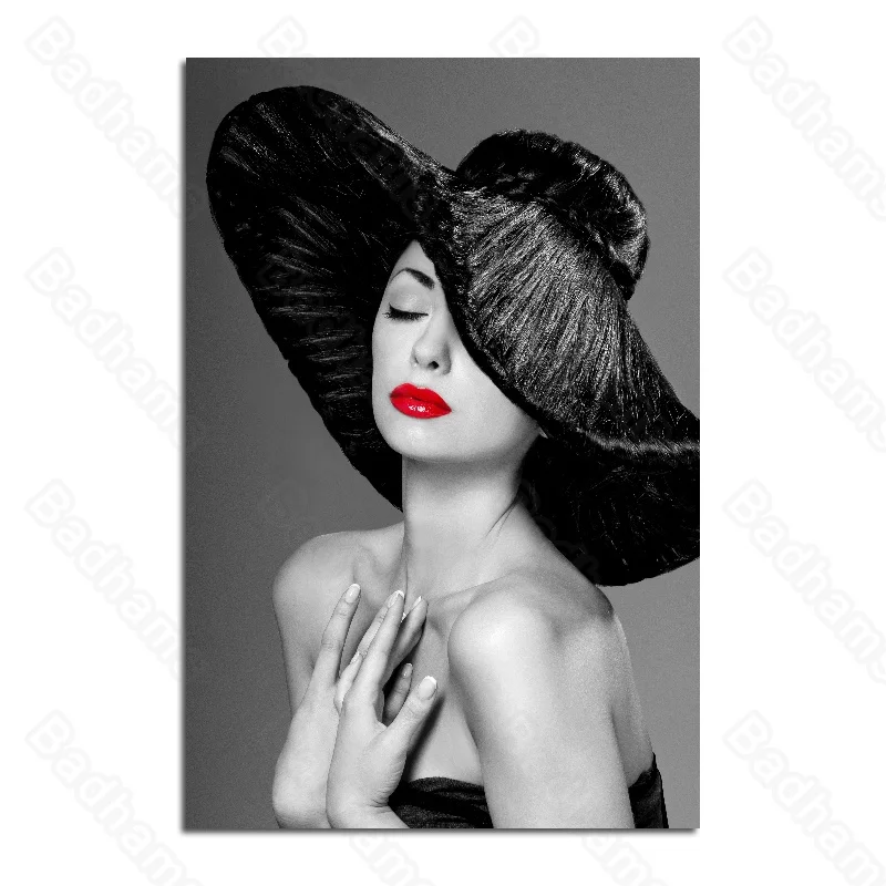 

Waterproof Ink Painting Living Room Background Wall Home Decoration Bedroom Paintings European and American Red Lips