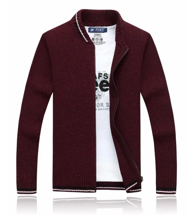 Кардиган мужской хлопковый брендовая одежда модная зимняя куртка на молнии