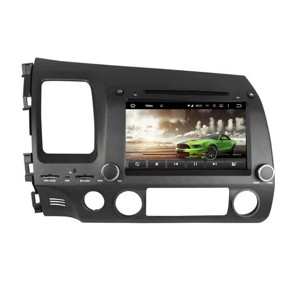 8 &quot2 Din Android 9 0 автомобильный dvd плеер для Honda CIVIC 2006 2011 LHD Автомобильный стерео