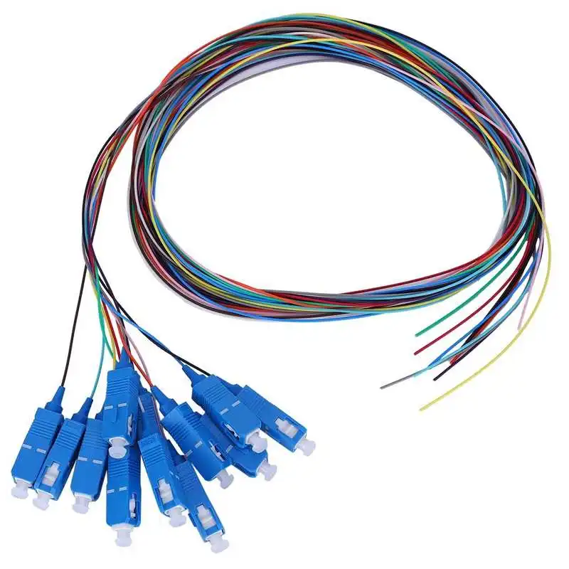 SC/UPC Fiber Pigtail Cable Sigle Mode 12-Cores SC Square Head with PVC Outer Shell for Optical Local Area Networks | Обустройство