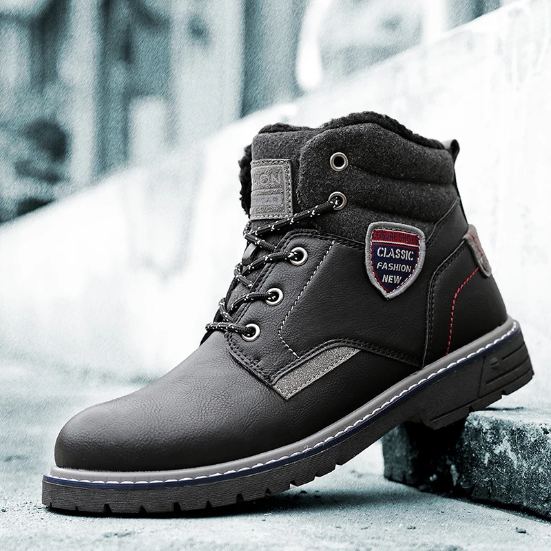 

Large Size Men's Shoes Zapatos De Invierno Hombre Leather Man Shoes Winter Boots Men Casual Mens Sneakers Designer For