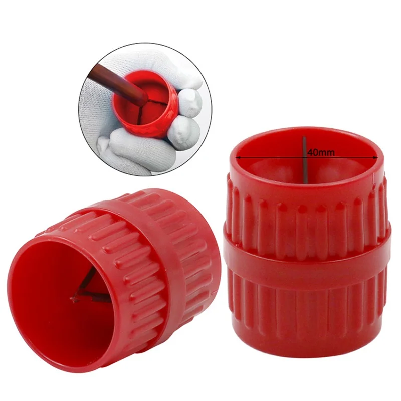 3mm-40mm Copper Tube Metal Heavy Duty Deburring Tool Inner Outer Circles Trimming Device Plastic Three Blades Two Sided Chamfere