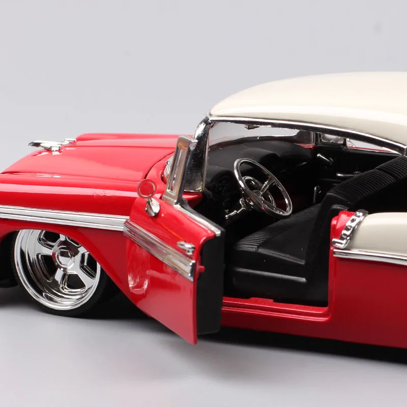 Детские 1:24 винтажные Jada старое 1956 chevrolet bel air hardtop chevy wagon металлические Литые и игрушечные машинки Миниатюрные модели автомобилей