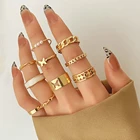 IFMIA винтажные Модные женские кольца на палец с бабочкой для женщин и девушек богемные Золотые Цепочки Кольца с жемчугом 2022 модные ювелирные изделия в подарок