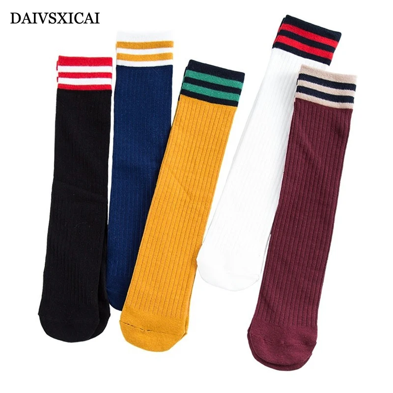 Носки женские хлопковые в стиле ретро Модные дышащие полоску 5 пар/лот = 6 штук