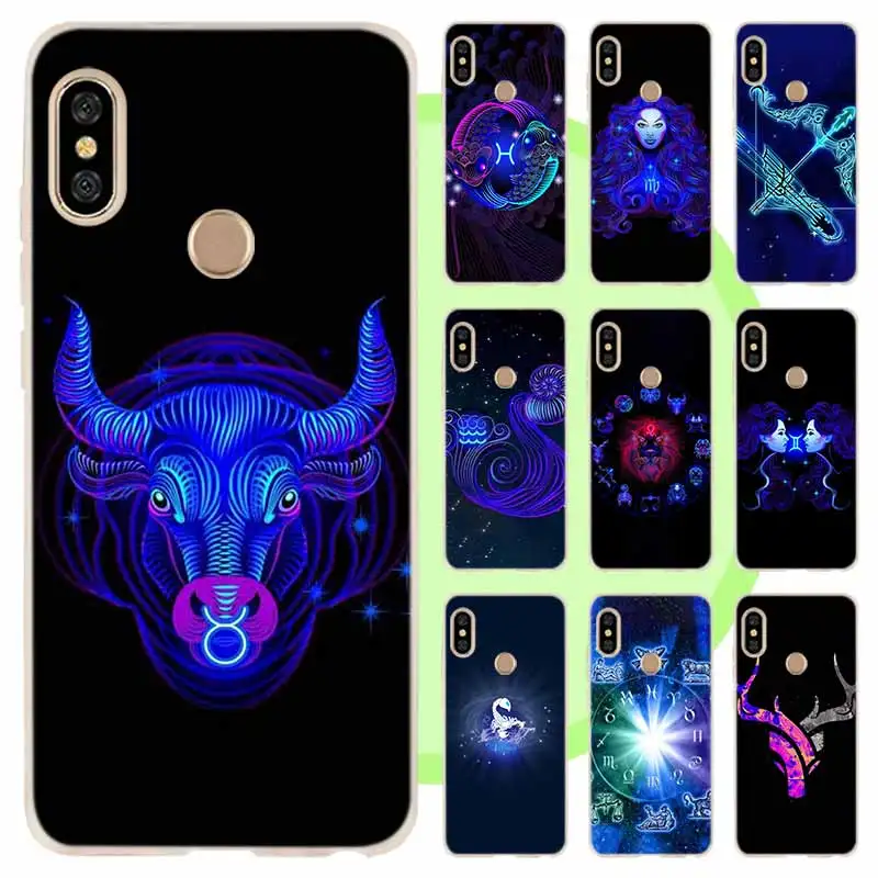 

Slim Silicone Case For Xiaomi Redmi 9a 8A 7A Matte Soft Case Note 10 9 8 7 Pro Max Y3 10S 9S 8T 5G Zodiac Signs