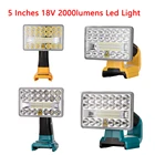 Светодиодный фонарь для улицы и помещений, уличный рабочий светильник с USB, 5 дюймов, 18 в, для Makita, DEWALT, Milwaukee, Bosch