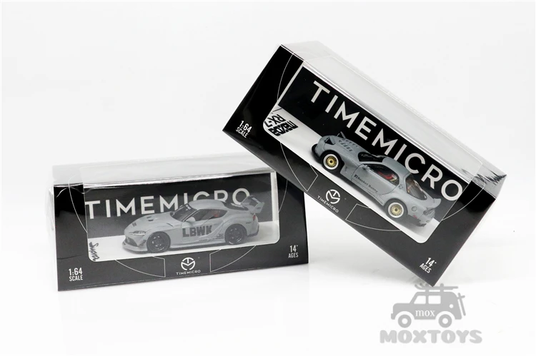 TimeMicro 1:64 LBWK фунтов лёгкий нейлоновый трос работы Toyota Supra/Pandem Rocket Bunny Mazda RX-7 серый