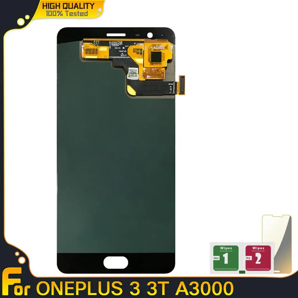 ЖК дисплей для Oneplus 3 3T Three A3000 A3003 A3010 новый с сенсорным экраном и дигитайзером