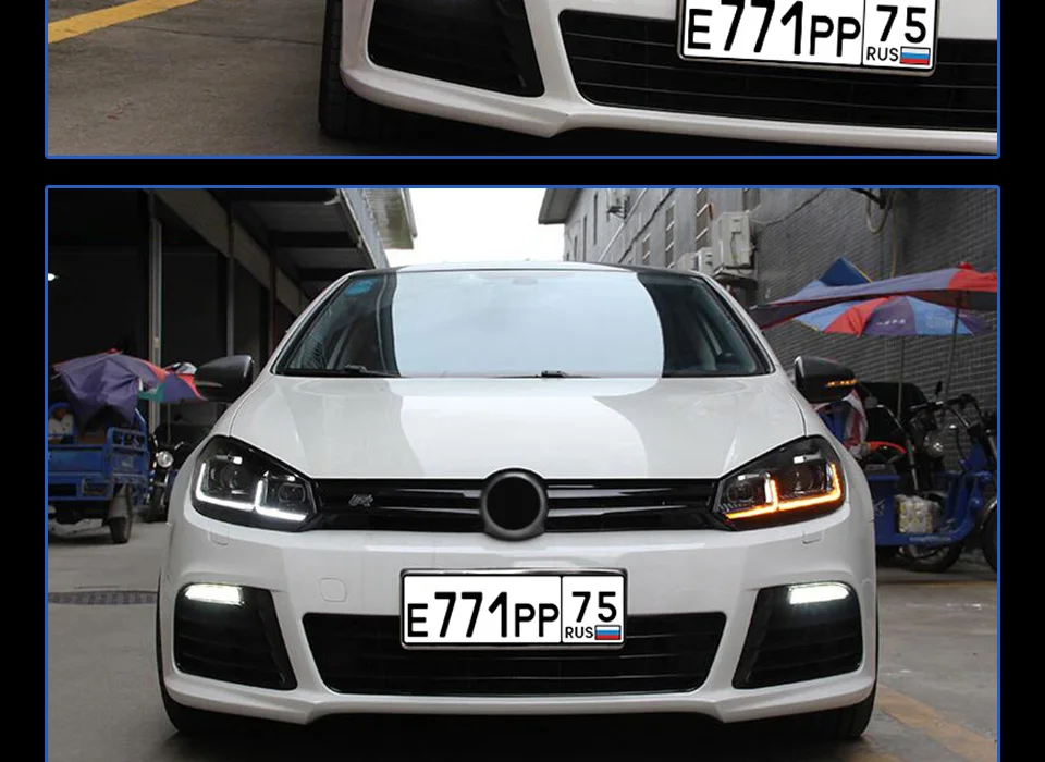 Головной фонарь для VW golf 6 MK6 2009-2013 golf 6, головной светильник s, противотуманный светильник, дневные ходовые огни, DRL H7 светодиодный Биксеноновая лампа, автомобильные аксессуары