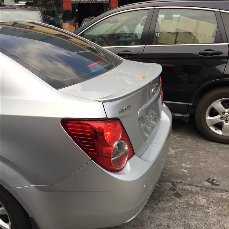 Спойлер для Chevrolet AVEO 2011 2013 спойлер высокого качества из АБС пластика цветной
