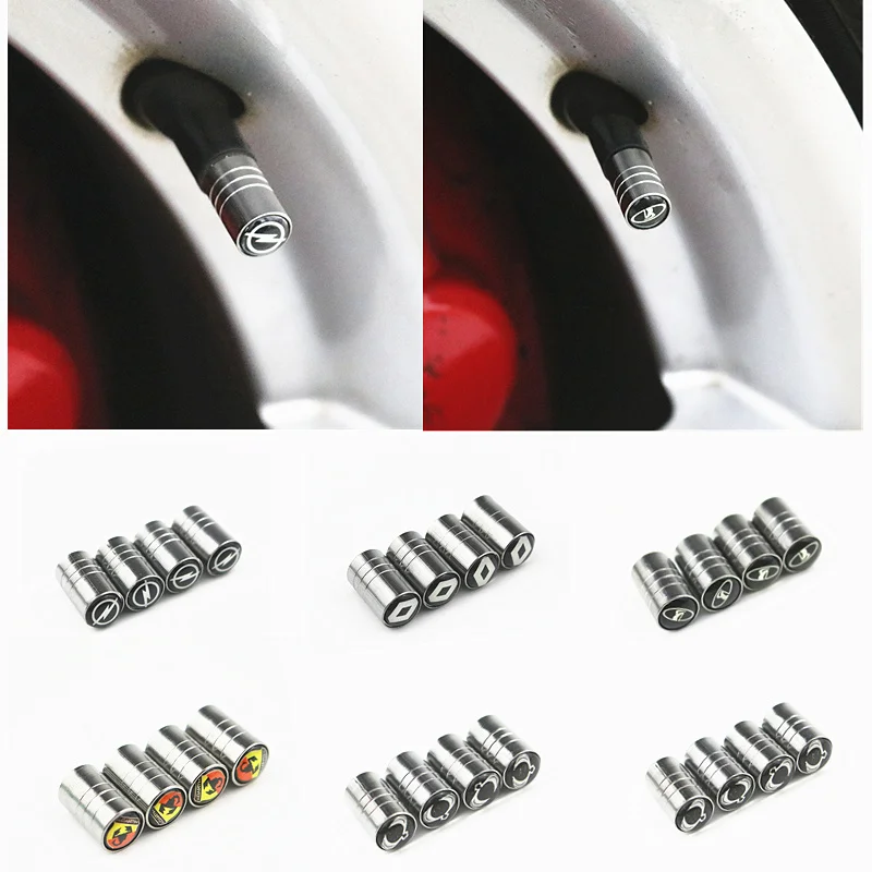 4 шт. автомобильный значок вентиль шины колеса колпачок пыли для Opel Lada Dacia Renault