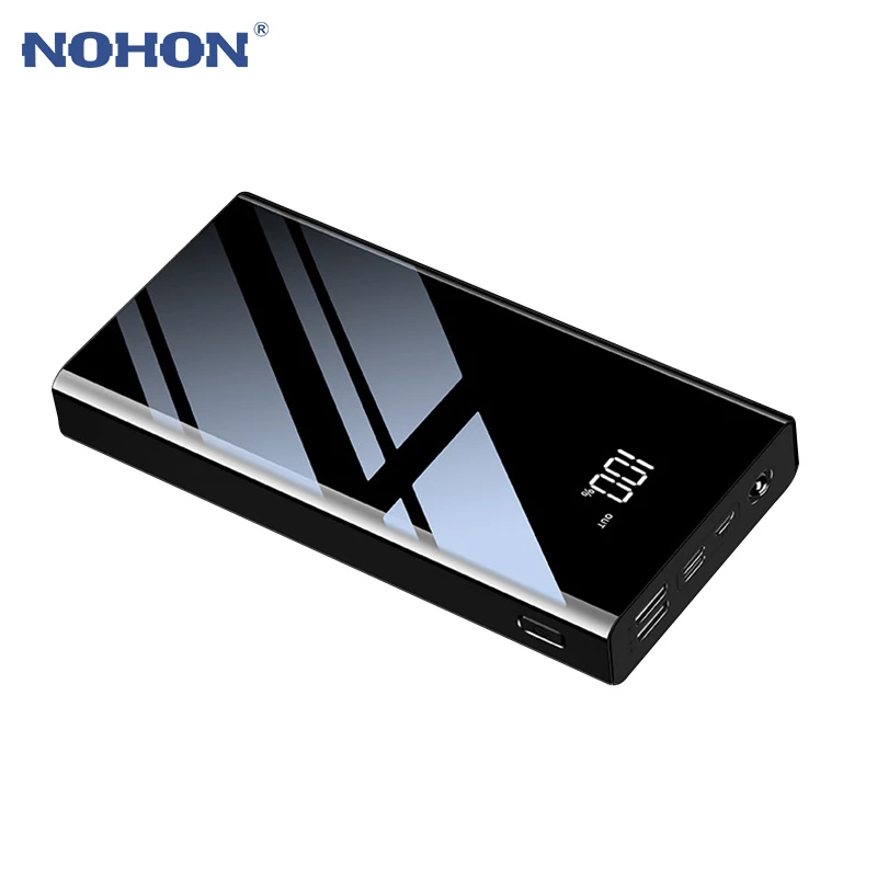 NOHON 30000mAh внешний аккумулятор портативный для iPhone XS Samsung Xiaomi 2.1A Быстрая зарядка
