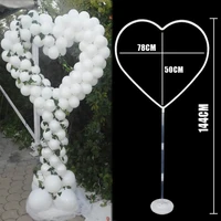 wedding decoration heart shape balloon stand balloons arch hoop holder baby shower birthday party balons valentines day decor