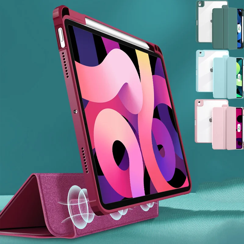 

Магнитный чехол-подставка для Ipad Pro 11, 12, 9, 2018, 2020, чехол для Ipad Air 4, 3, 10, 9, 10, 5, Ipad 7-го и 8-го поколения, 10, 2-дюймовый умный чехол