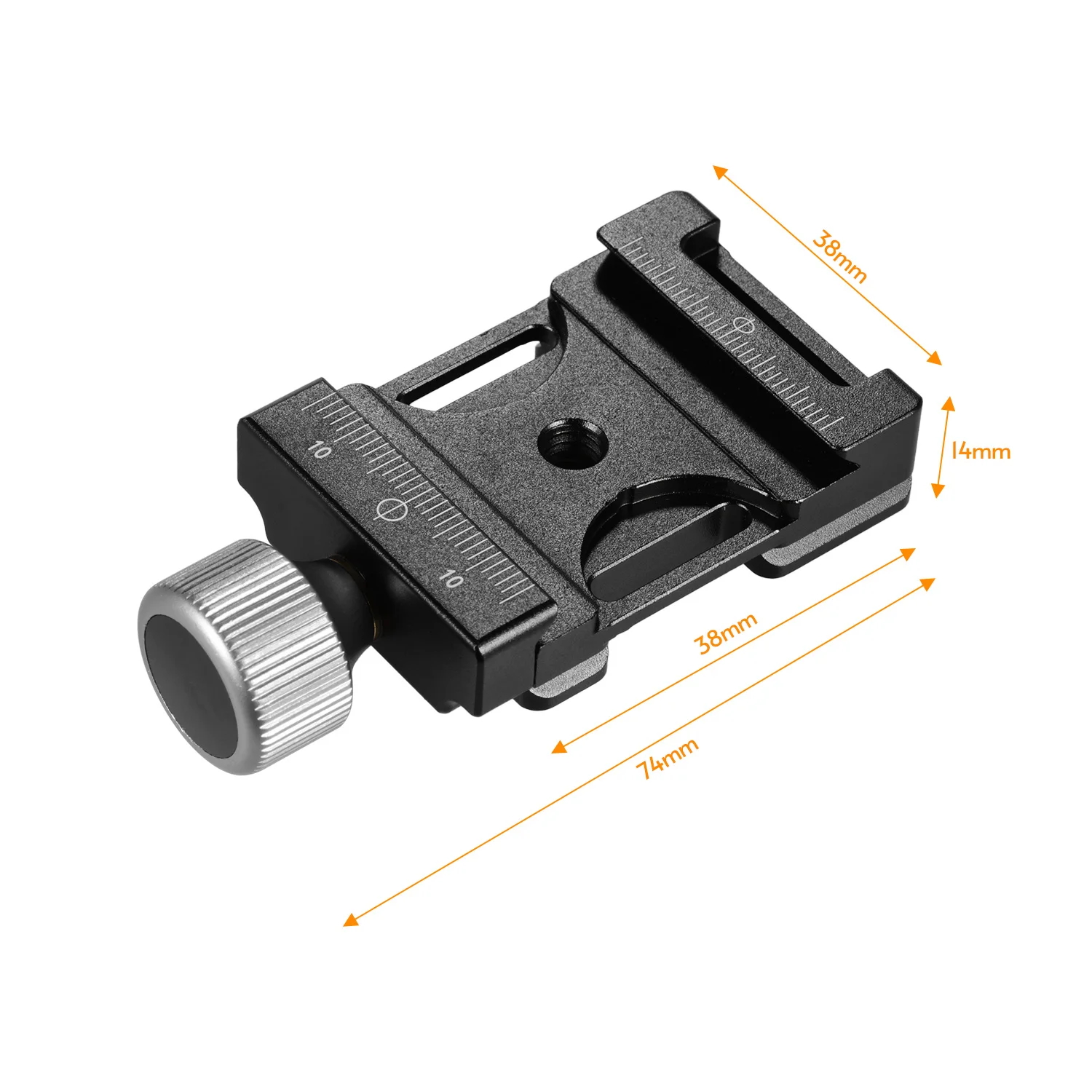 Быстроразъемный зажим 38 мм Алюминиевый винт Зажим для ручек совместимый с Arca Swiss