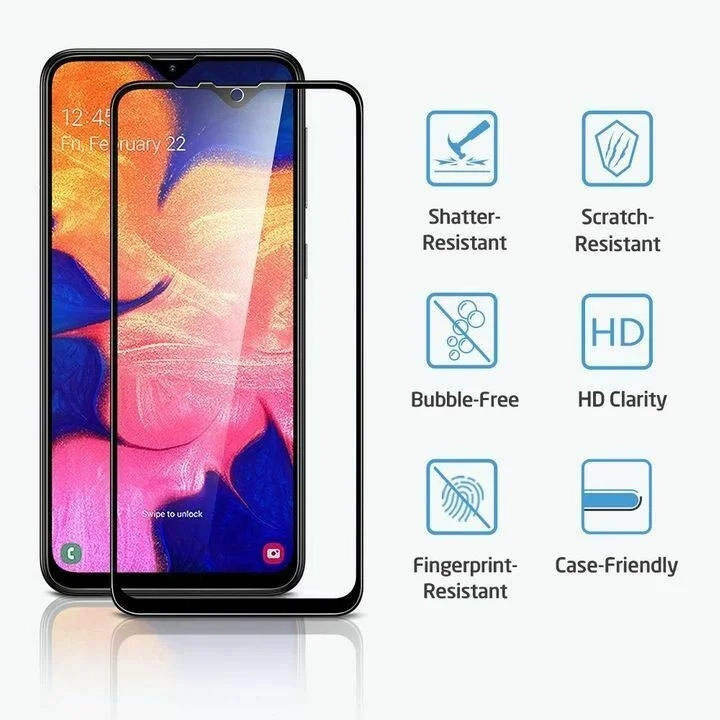 

Verre Tremp Samsung A10 A50 A40 A20e A70 Cran Vitre 100% Couvert