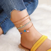 fashion anklets for women cute heart elephant moon star sun pendant foot jewelry barefoot sandals ankle bracelet on the leg new
