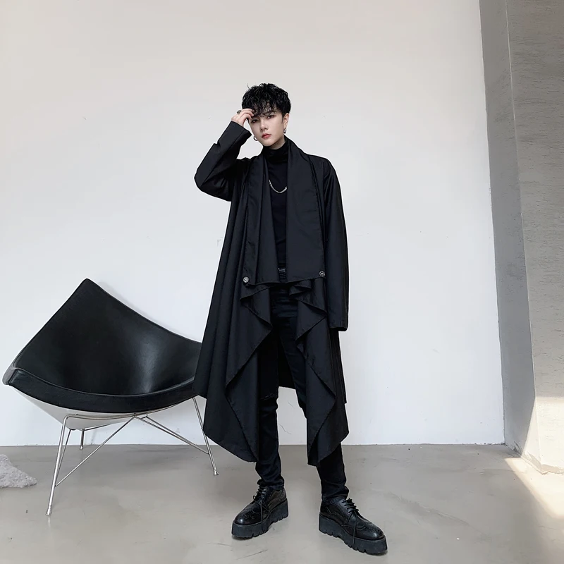 

Japanse Original Dark Mens Party Jacket Fashion Casual Steam Punk Gothic Retro Dresses Coat Gothic Clothing Men Long Jacket Coat